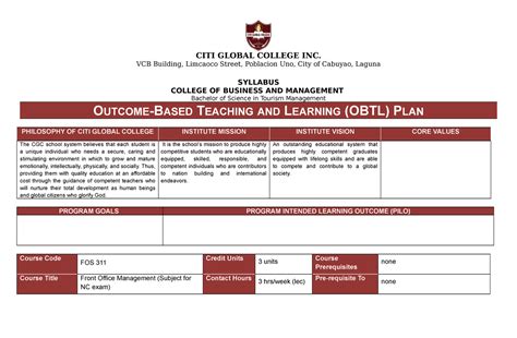 CITI GLOBAL COLLEGE, Limcaoco Street Poblacion Uno, .
